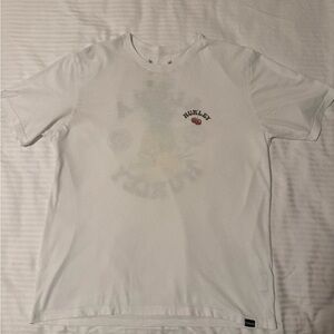 Hurley White Short Sleeve Tee Classic Design